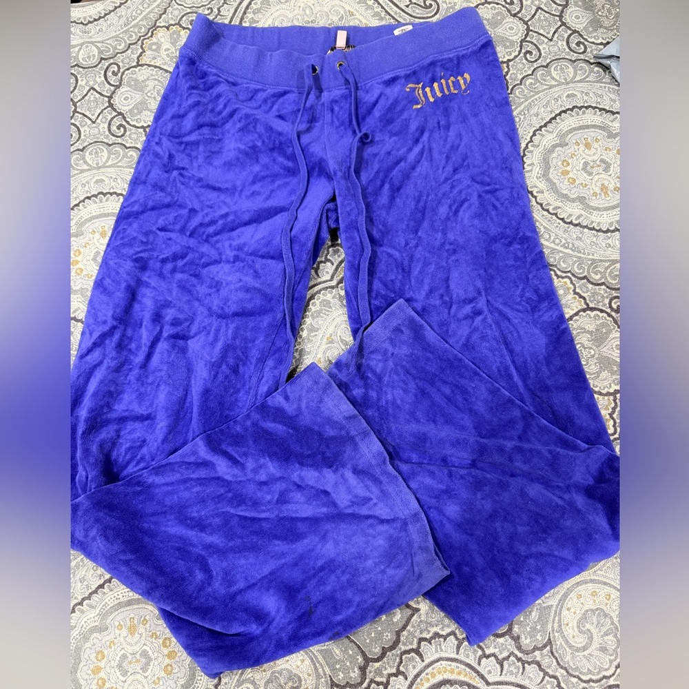 Vibrant Purple Drawstring Pants - image 1
